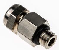 52001860 Lapp SKINDICHT Series Metallic Nickel Plated Brass Cable Gland, M6 Thread, 2mm min., 3mm max., IP68