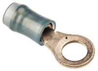 130094 TE Connectivity, PIDG Insulated Ring Terminal, M5 Stud Size, 1mm² to 2.6mm² Wire Size, Blue