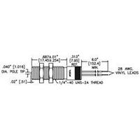 mp25ta00 Red Lion MP25TA Series Magnetic Magnetic Pickup, Current, Voltage Signal