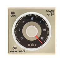 h3cr-h8l-24vacdc-m Omron H3CR Series DIN Rail, Panel Mount Timer Relay, 24V ac/dc, 2-Contact, 0.05 → 12min, 1-Function, DPDT