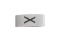531-07884-hobs85-pvc-wh HellermannTyton HODS85 Slide On Cable Markers, Black on White, Pre-printed "X", 1.8 → 6.3mm Cable, 531-07884
