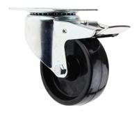 420-3887 RS PRO Braked Swivel Castor Wheel, 120kg Capacity, 100mm Wheel