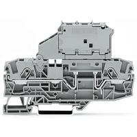 2006-1631 WAGO  TOPJOB S Series Grey, 6mm², 1-Level, Push In Termination, Fused, CSA