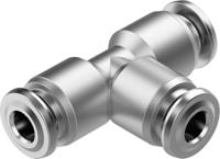 npqr-t-q4-e Festo NPQR Series T Fitting, Push In 4 mm to Push In 4 mm, Tube-to-Tube Connection Style, 8085716
