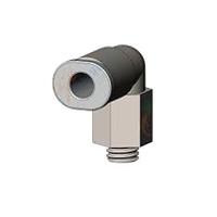 kq2w04-m5a-x35 SMC KQ2W Series Elbow Fitting, Push In 4 mm to M5 x 0.8 Male, Threaded-to-Tube Connection Style, KQ2W04-M5A-X35