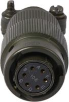 62gb-16f10-06sn Amphenol Limited, 62GB 6 Way Cable Mount MIL Spec Circular Connector PlugOlive, Socket Contacts,Shell Size 10, Bayonet