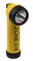 r-55h Wolf Safety ATEX, IECEx LED Torch Yellow - Rechargeable Up to 300 lm, 195 mm