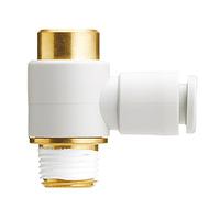 kq2vs06-01ns SMC KQ2 Series Hexagon Socket Head Male Connector, 6 mm to R 1/8 Male, Threaded-to-Tube Connection Style, KQ2VS06-01NS