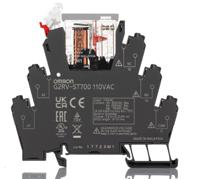 g2rv-st700-110vac Omron G2RV-ST Series Electromechanical Interface Relay, DIN Rail Mount, 110V ac Coil, SPDT, 1-Pole, 6A Load