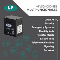 nsa-lp12-24-t3 Landport Batteries 12V T3 Lead Acid Battery, 24Ah