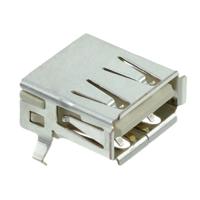 292303-7 TE Connectivity Right Angle, PCB Mount, Socket- Single Port Type A 2.0 USB Connector