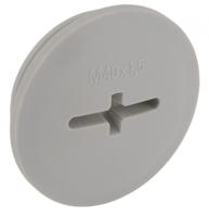 52006150 Lapp Blanking Plug, M40, Fibreglass Nylon, 46mm Diameter, Threaded