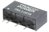 tra-3-0512 TRACOPOWER TRA 3 DC-DC Converter, 12V dc/ 250mA Output, 4.5 → 5.5 V dc Input, 3W, Through Hole, +85°C Max Temp