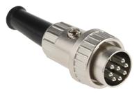 490-951 RS PRO 8 Pole Din Plug, 1A, 100 V ac, Bayonet, Male, Cable Mount