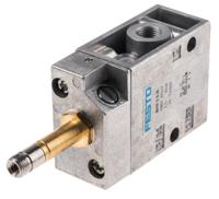 mfh-3-18 Festo 3/2 Pneumatic Solenoid Valve - Solenoid/Spring G 1/8 MFH Series 12 → 48V dc, 24 → 240V ac, 7802