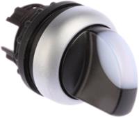 216843-m22-wrlk3-w Eaton RMQ Titan Series 3 Position Selector Switch Head, 23mm Cutout, White Handle
