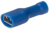 178-8314 RS PRO Blue Insulated Female Spade Connector, Receptacle, 0.8 x 6.35mm Tab Size, 1.5mm² to 2.5mm²