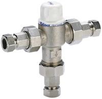 heat160915 Reliance Cast Gun Metal Thermostatic Mixing Valve, 15mm BSP