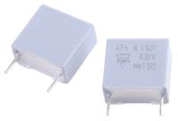 bfc237261473 Vishay MKT 372, MKT372 Polyester Film Capacitor, 250 V ac, 630 V dc, ±10%, 47nF, Through Hole
