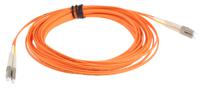 536-7112 RS PRO LC to LC Duplex Multi Mode OM1 Fibre Optic Cable, 62.5/125μm, Orange, 10m