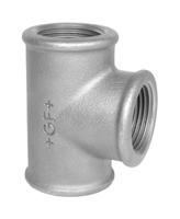 770130222 Georg Fischer Galvanised Malleable Iron Fitting Reducing & Increasing Tee, Female BSPP 3/4in to Female BSPP 3/4in to