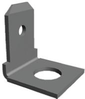 170001-3 TE Connectivity FASTON .187 Uninsulated Male Spade Connector, PCB Tab, 4.75 x 0.51mm Tab Size