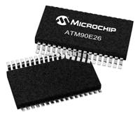 atm90e26-yu-b Microchip 16 bit Energy Meter IC 28-Pin SSOP, ATM90E26-YU-B