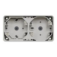 mur39914 Schneider Electric White 2 Gang Plug Socket, Indoor, Outdoor Use
