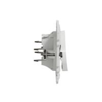 s525206 Schneider Electric White Push Button Light Switch, 1 Gang, Odace