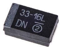 293d336x9016d2te3 Vishay 33μF MnO2 Tantalum Capacitor 16V dc, 293D Series