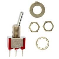 7101sycqe C & K Toggle Switch, PCB Mount, On-On, SPDT, Solder Pin Terminal