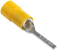 613-9801 RS PRO Insulated Crimp Blade Terminal 18mm Blade Length, 4mm² to 6mm², 12AWG to 10AWG, Yellow