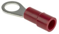 178-7277 RS PRO Insulated Ring Terminal, 5.3mm Stud Size, 0.5mm² to 1.5mm² Wire Size, Red