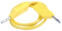 934060103 Hirschmann Test & Measurement Test lead, 16A, 60V dc, Yellow, 50cm Lead Length