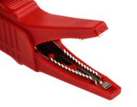 bu-65-2 Mueller Electric Crocodile Clip 4 mm Connection, Nickel-Plated Steel Contact, 30A, Red