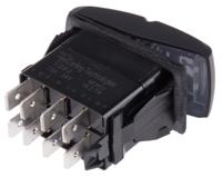 vdb2hwvc-fdalav-1 Carling Technologies Illuminated DPST, On-(On) Rocker Switch Panel Mount