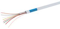 136-8147 RS PRO EV6R Control Cable, 10 Cores 24 AWG, Screened, 100 m, White Polyvinyl Chloride Sheath