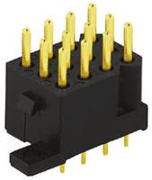 sms6ge4 Souriau Sunbank by Eaton SMS Series Straight Through Hole PCB Header, 6 Contact(s), 2 Row, Shrouded