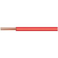 radox-125-10-mm2-red Huber+Suhner RADOX Series Red 1 mm² Hook Up Wire, 18 AWG, 100m, RADOX 125 1.0 MM² RED