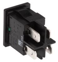 h8553vbnab Arcolectric (Bulgin) Ltd Illuminated DPST, On-Off Rocker Switch Panel Mount