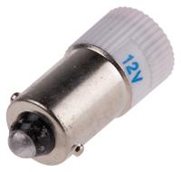210-888 RS PRO Red LED Indicator Lamp, 12V dc, BA9s Base, 10mm Diameter, 110/105mcd