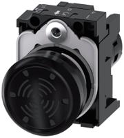 3su12006lb101aa0 Siemens 3SU1 Series Sounder Beacon, 24 V ac/dc, IP66, IP67, IP69(IP69K), Front Plate Mounting, 75dB at 1 Metre