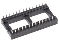 a-28-lc-tt ASSMANN WSW 2.54mm Pitch Vertical 28 Way, Through Hole Stamped Pin Open Frame IC Dip Socket, 1A