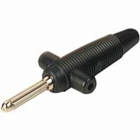 931667100 Hirschmann Test & Measurement Black Male Banana Plug - Solder, 60V dc