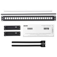 ax103114 Belden KeyConnect Series Cat5e, Cat6 24 Port Keystone Patch Panel 1U Black
