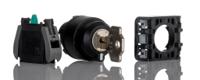 265-7661 RS PRO Knob Key Switch - (1NO) 30mm Cutout Diameter, Illuminated 2 Positions