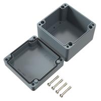 021212090 Rose Polyester Standard Series Grey Glass Fibre Reinforced Polyester Enclosure, IP66, IK08, Grey Lid, 122 x 120 x 90mm