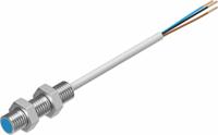 sien-m8b-ps-k-l Festo Inductive Threaded Barrel Proximity Sensor, M8, 1.5 mm Detection, PNP NO, 10 → 30 V dc