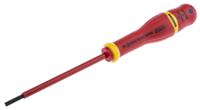 at35x100ve Facom Slotted Insulated Screwdriver, 3.5 x 0.6 mm Tip, 100 mm Blade, VDE/1000V, 204 mm Overall