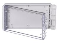 96025245-b-221304-pc-v0-g-7035 Bopla Bocube Series Light Grey Polycarbonate V0 Enclosure, IP66, IP68, IK07, Transparent Lid, 231 x 125 x 40mm